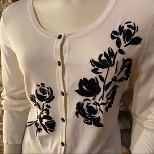White House Black Market Sweaters - White House Black Market Beaded Cardigan Size L White House Black Market Sweaters - White House Black Market Beaded Cardigan Size L
